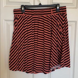 Black & pink skater skirt